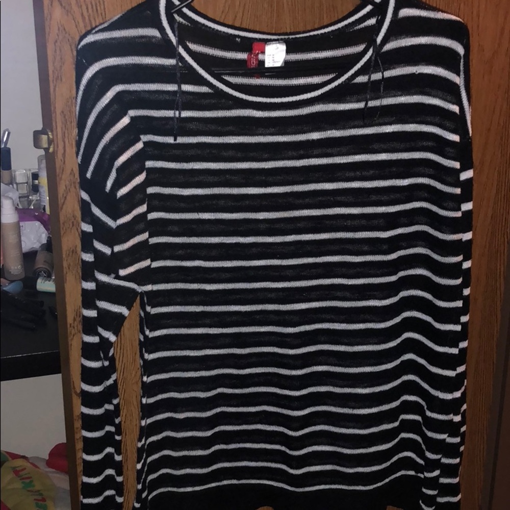 Light striped sweater
